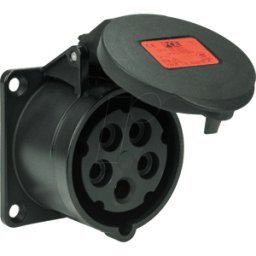 PC ELECTRIC PCE 315-6X - Caja adicional 16a 5p 6h IP44/54 negro