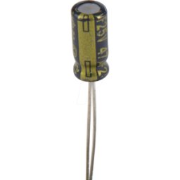 PANASONIC FC-A 47U 25 - Elko radial, 47 microF, 25 V, 105 °C, baja ESR, AEC-Q200