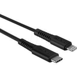 LINDY 31285 - Cable de carga y sincronización, USB-C > Lightning, MFI,