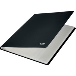 LEITZ 46760095 - Libro visual, 20 mangas, A4, reciclaje, negro