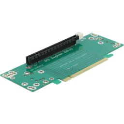 DELOCK 41982 - Tarjeta de elevación, PCIe x16 > x16, orientada hacia la