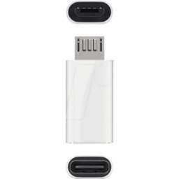 GOOBAY 55550 - Adaptador USB 2.0 de alta velocidad tipo C > tipo micro-B, blanc