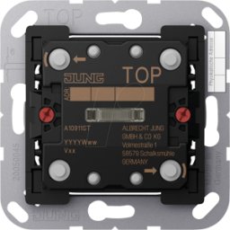 JUNG JG A 10911 ST - Pulsador universal KNX de 1 velocidad, F10, seguro