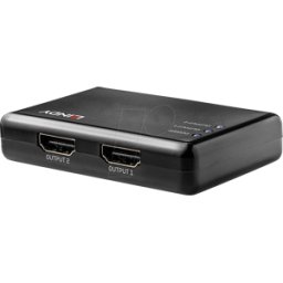 LINDY 38357 - HDMI Splitter, 2 puertos, compacto, 4K 30 Hz