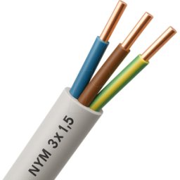 FREI NYM J3X1,5 100M - Funda de cable NYM-J - 3 x 1,5 mm², 100 m.