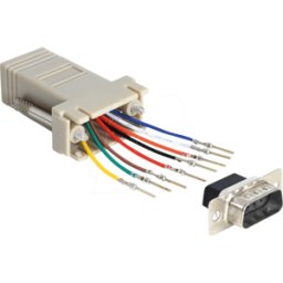 DELOCK 65462 - Adaptador sub-D 9pin ac > RJ45 BU. Kit de montaje