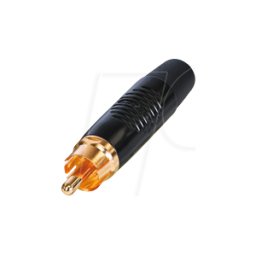 REAN RF2C-B0 - Conector de cable RCA (RCA), contactos chapados en oro, carcasa