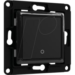 SHELLY WS1 B - Interruptor de pared Shelly, negro, de una vía