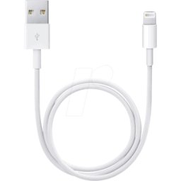 APPLE ME291ZM/A - Cable de carga y sincronización, USB-A -> Lightning, 0,5