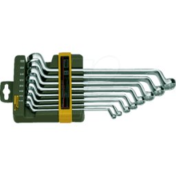 PROXXON 23810 - Juego de llave de anillo, SW 6-22, 8 piezas, manivela