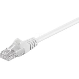 GOOBAY PATCH-C5U 15 WS - Cable de red U/UTP de 15,0m Cat.5e, blanco, RJ45