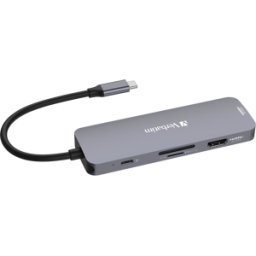 VERBATIM 32151 - Estación de acoplamiento, USB-C, 8 puertos