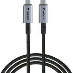 VERBATIM 31847 - Cable de sincronización y carga, USB-C > USB-C, USB4, 1,2