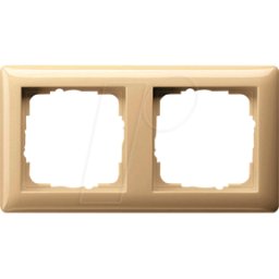 GIRA55 RA2 CWG - Marco blanco crema brillante, doble