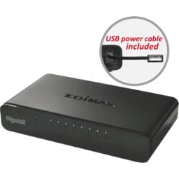 EDIMAX EDI ES-5800GV3 - Switch, 8 puertos, Gigabit Ethernet