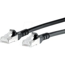 METZ CONNECT BTR 1308451000-E - Cable de interconexiones RJ45 Cat.6a S/FTP 1,0 m negro