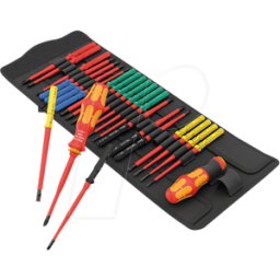 WERA 05006617001 - Juego de destornilladores, hojas intercambiables Kraftform Kompa