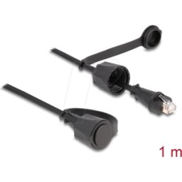 DELOCK 80166 - Cable de red RJ45 macho a RJ45 macho Cat.6 STP IP68, 1 m