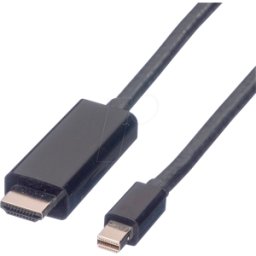 VALUE 11995795 - Conector Mini DisplayPort 1.2 a HDMI a, 4K 60Hz, 1,0 m