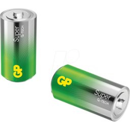 GP-BATTERIES GP S2S C - Super, pila alcalina, C (Baby), paquete de 2