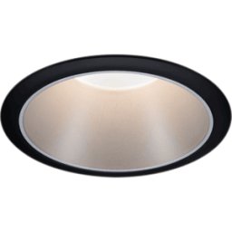 PAULMANN PLM 93407 - Luminaria empotrada led Cole, 1 x 6,5 W, 2700 K, negro/plata