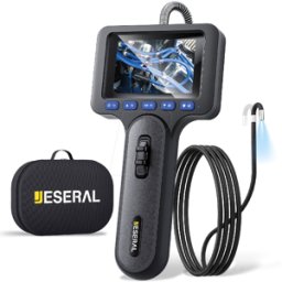 JESERAL JS260-28 - Endoscopio con pantalla de 2,8'', Ø 6,2 mm, cámara móvil de 210°