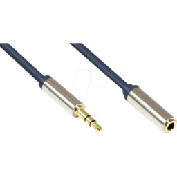 GOOD CONNECTIONS GC M0050 - Cable de audio, conector jack de 3,5 mm en acoplamiento, 0,5 m
