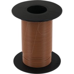 ECON CONNECT ECON KL025BR25 - Alambre de cobre trenzado 0.25qmm bobina marrón 25m