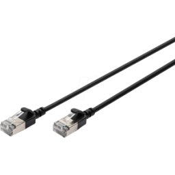 DIGITUS DIGI 1632A020SBL - Cable de conexión Cat.6a F-FTP Slim, 2 m, negro