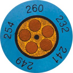 TESTO 0646 0075 - Mini indicador de temperatura testosterona, +143 ... +166°C, paq