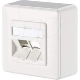 METZ CONNECT BTR 1309150002-E - Módulo caja de conexiones AP 2 puerto, blanco puro
