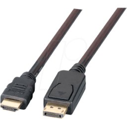 EFB-ELEKTRONIK EFB K5561SW.1V2 - Conector DP a HDMI A, 1080p a 60Hz, 1 m, negro