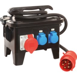 AS SCHWABE AS-SCHWABE 60551 - Distribuidor de corriente para obras CEE móvil M5 32 a, 2