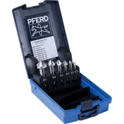 PFERD TOOLS PFERD 25202154 - Juego de avellano HSS, 6 piezas, DIN 335 C 90°
