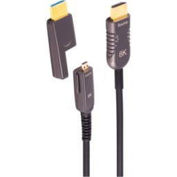 SHIVERPEAKS SHVP BS30-52495 - Cable de instalación HDMI óptico activo (AOC), 10K, 40 m.