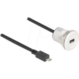 DELOCK 88184 - Toma de panel USB 2.0 tipo mini-B