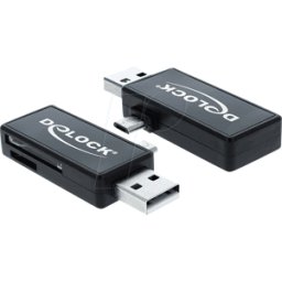 DELOCK 91731 - Lector de tarjetas OTG, SD y micro-SD