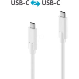 PURELINK PURE IS2500-005 - Cable USB 3,0, iSeries, C macho a C macho, blanco, 0,5 m..