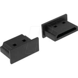 DELOCK 64030 - Cubierta antipolvo, toma HDMI-A sin asa, 10 unidades, negro