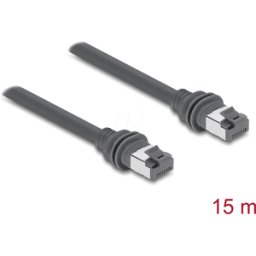 DELOCK 90667 - Cable patch RJ45 Cat.6 compatible con Starlink Gen3 - 15 m, gris