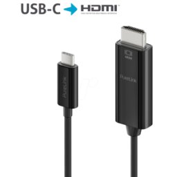 PURELINK PURE IS2201-010 - Cable adaptador USB Type-C > HDMI, 4K@60 Hz, negro, 1,0 m..