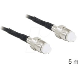 DELOCK 88595 - Cable de antena RF, conector hembra FME > conector hembra FME, 5