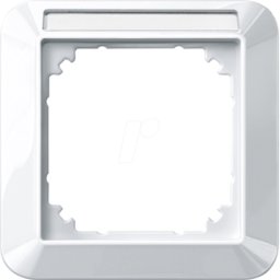 MERTEN ME 1M 387119 - 1-M, marco, 1-fold, blanco polar brillante, con portador de la e