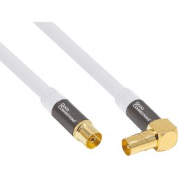 GOOD CONNECTIONS GC M2061 - Cable de antena SmartFlex conector IEC en ángulo z&oac