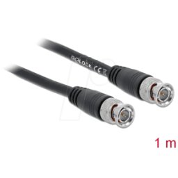 DELOCK 80081 - Cable de vídeo, conector macho BNC, 1 m