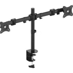 PUREMOUNTS PM-OFFICE-02 - Soporte para monitor, 2 pantallas, montaje de sobremesa, hasta 8