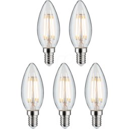 PAULMANN PLM 29094 - Lámpara de filamento LED E14, 4,8 W, 470 lm, 2700 K, paqu