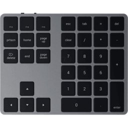 ST-XLABKM - SATECHI teclado inalámbrico extendido espacio gris