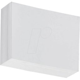 FREI KTK A6BL WS - Tarjetas de índice, DIN A6, blanco, blanco, 100 piezas