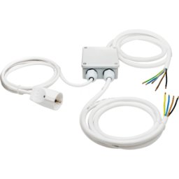 HEITRONIC HEIT 500580 - Kitchen connection box, cooker connection cable, 2/2/2 m
